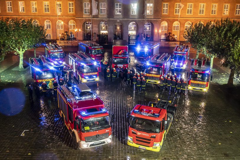 Übergabe der neuen Einsatzfahrzeuge der Herner Feuerwehr.