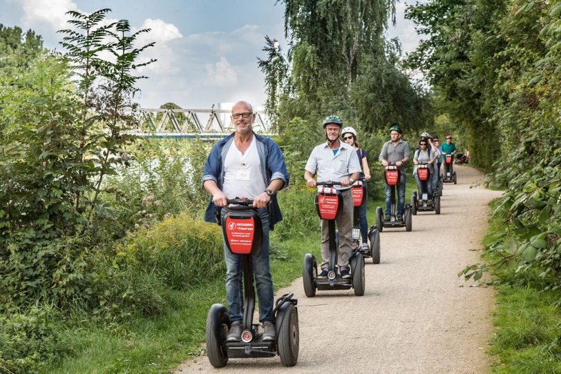 Segway-Tour am Kanal.