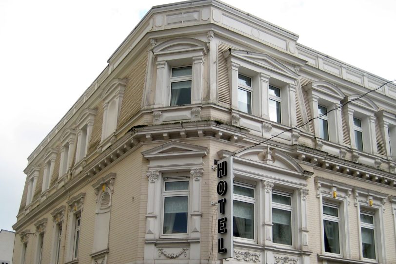 Das Hotel Sicking an der Bahnhofstraße.