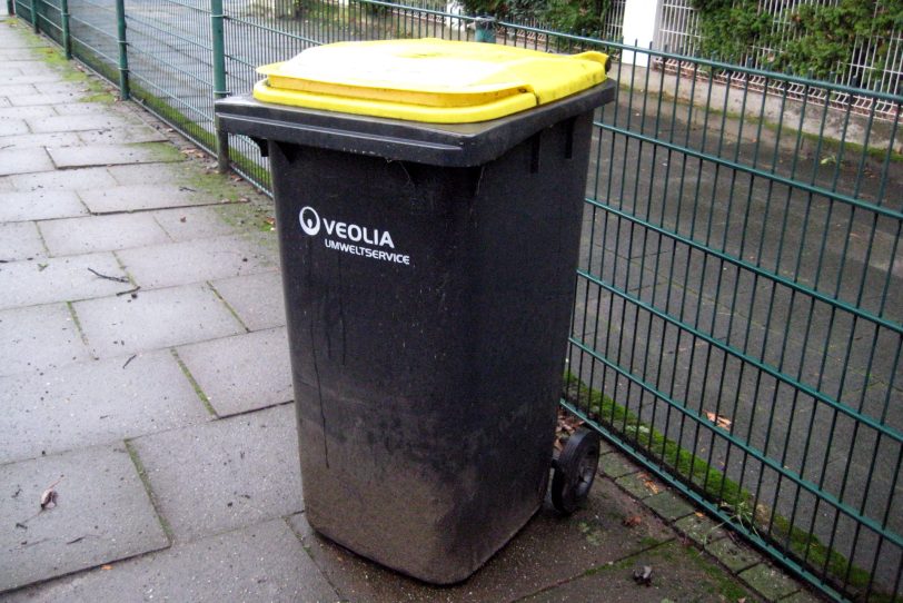 Gelbe Tonne.